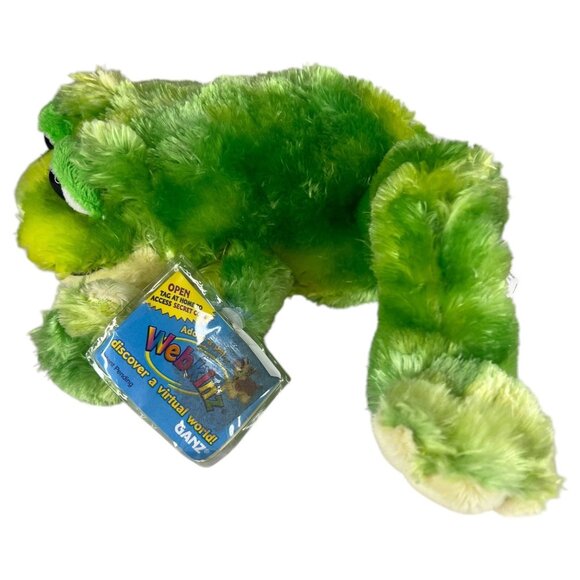 Webkinz Ganz Tie Dye Green Frog Plush With Sealed Code Stuffed Animal HM162 - Picture 5 of 10